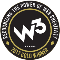 2017 W3 Gold Award Badge