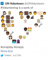 Since the emoji code didn't transfer properly to Slack, some images appeared as square blocks of color, or were replaced with something complete different.